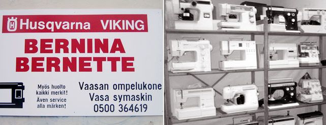 Vid Vasa Symaskin löper symaskinsservicen pålitligt och säkert som garantiarbete Vaasa Vasa
